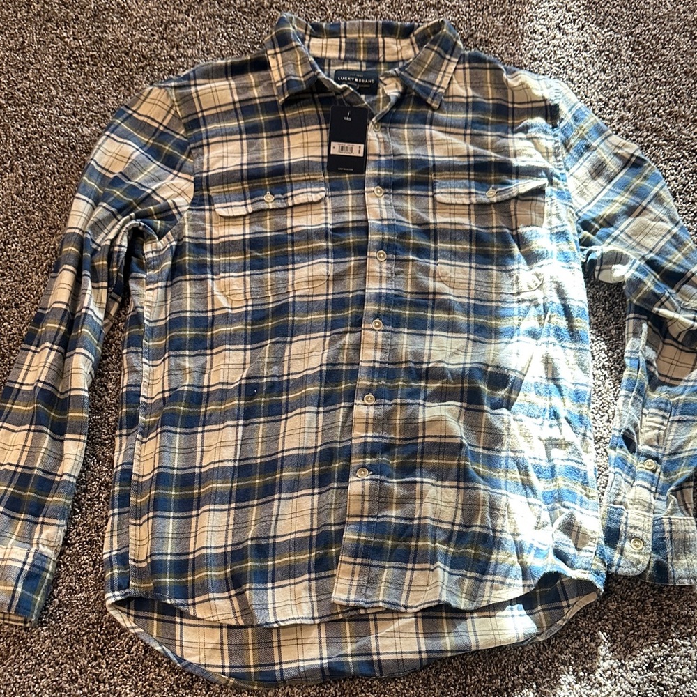 Lucky Brand blue men’s flannel